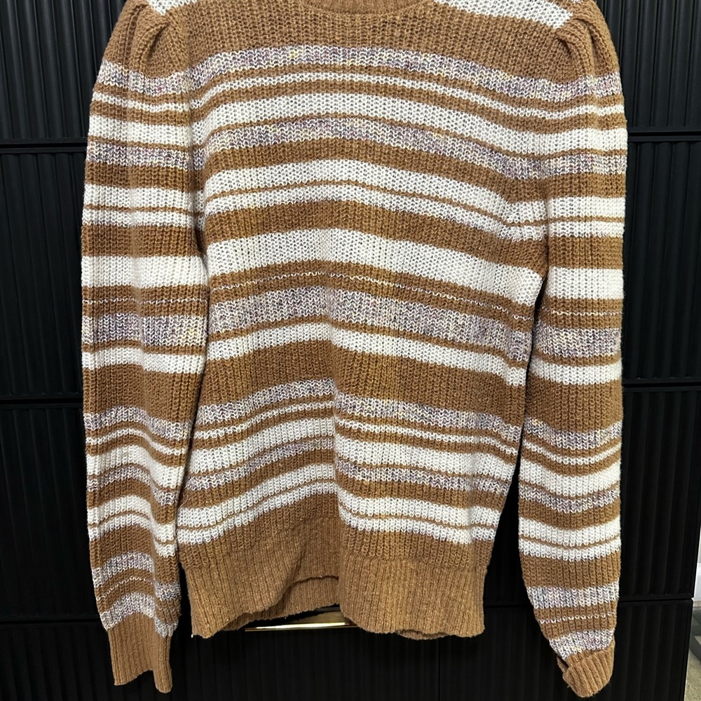 LOFT Crewneck Striped Sweater
